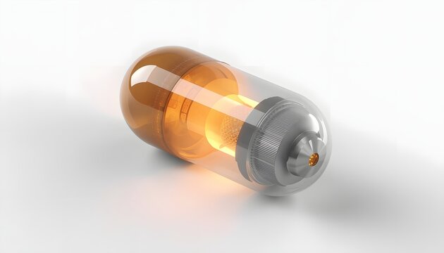 Industrial Phase Change Material Energy Capsule Illustration