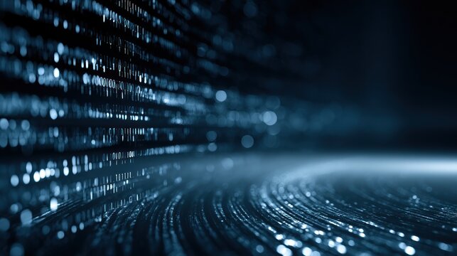 Abstract digital data stream technology background