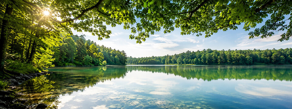 Green environmental nature ecology panorama ecology panorama