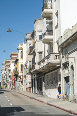 Obraz premium Streetscape of the old town of Montevideo, Uruguay, South America