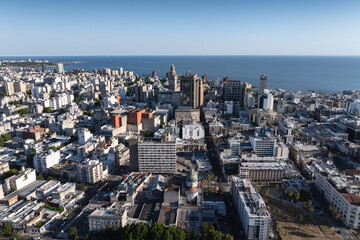 Aerial view of the coastline of Montevideo, Uruguay © Chenxiaoyang