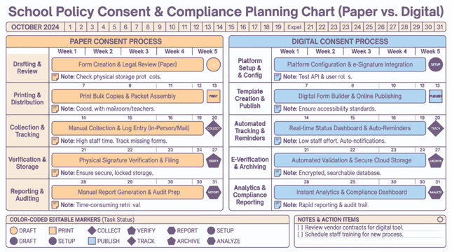 Back-To-School Consent & Compliance Planning Chart