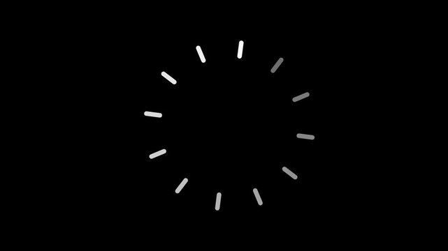 Minimalist Circular Loading Spinner Icon Animating In Loop Representing Data Processing Internet Buffering Website Application Interface Progress Waiting Screen Preloader
