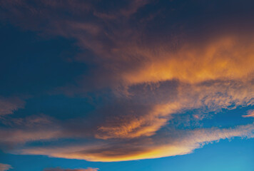 Fototapeta premium sky and clouds.sunset clouds background