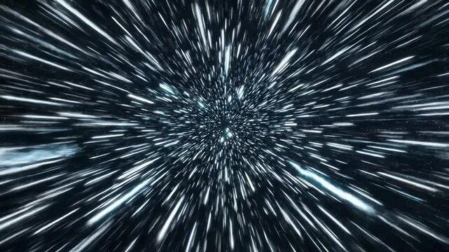 light speed travel through deep space a cinematic warp drive showcasing abstract cosmic motion and future exploration