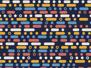 Morse Code Style Pattern Geometric Modern Design © iushakovsky