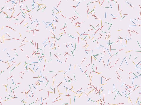 Scattered Line Segments Abstract Colorful Pattern Background