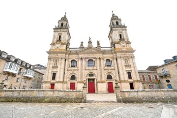 Naklejka premium Cathedral of Santa María in Lugo , Galicia, Spain June 29 , 2026