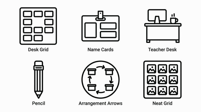 Back-To-School Classroom Planning Icons
