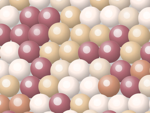 Abstract Foam Bubble Sphere Colorful Pattern Background