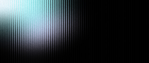 Fototapeta premium Minimalist reeded glass background in blue and silver hues with deep gradient tones for ultrawide marketing background and professional business branding.