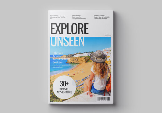 Travel Magazine Cover Layout