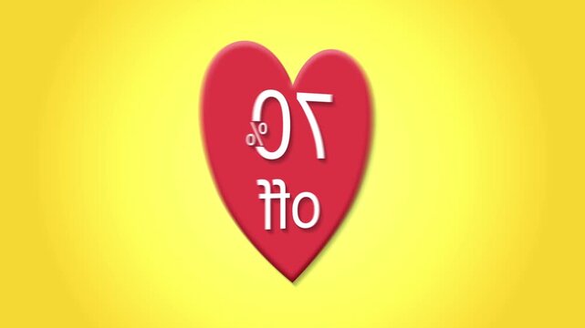 Heart Looping Animation Video Promotion with 70 percent Discount