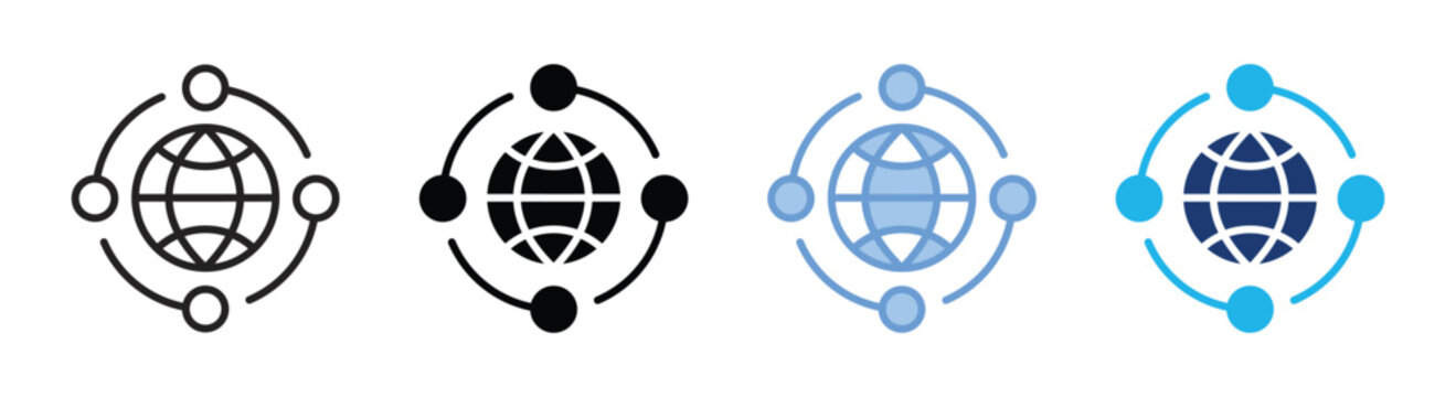 Global icon set multiple style collection