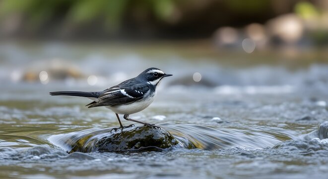 Spotted Forktail Mountain Stream Edge Walk