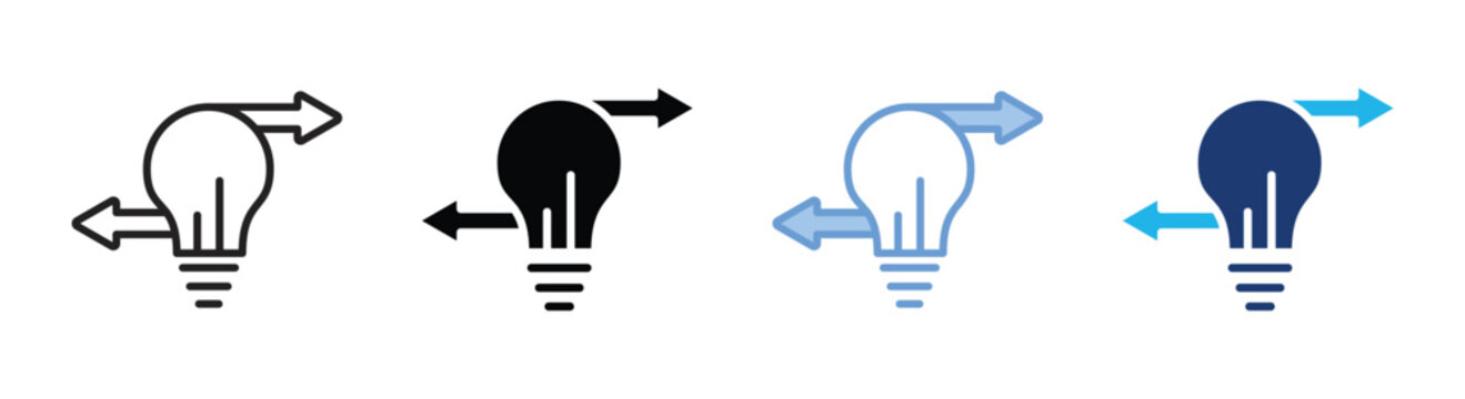 Pivot icon set multiple style collection