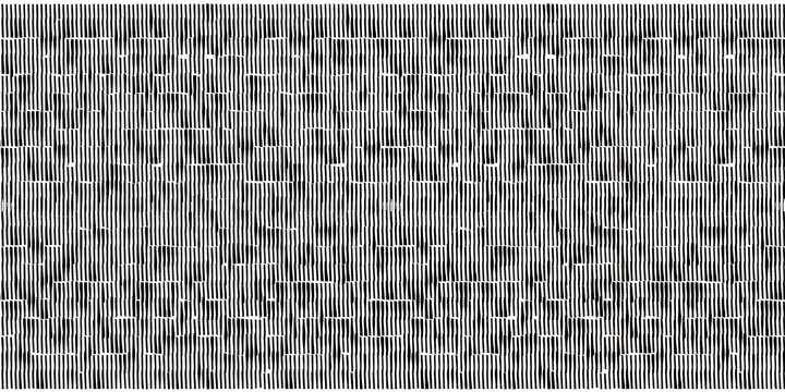 Distorted vertical black lines on white background, abstract glitch effect pattern with irregular stripe alignment for digital backgrounds
