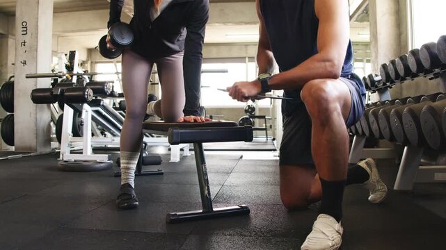 Functional Training with Dumbbell and Digital Coaching
