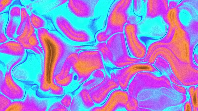 blurred rainbow swirl background fluid neon orange pink blue swirls abstract liquid digital art suitable for backgrounds, posters, album covers, and design projects.