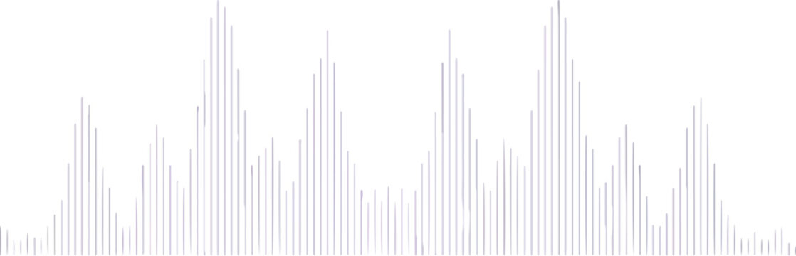 Bar graph illustration with multiple peaks and valleys on a white background