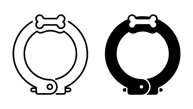 Handcuffs Icon: A minimalist representation of handcuffs in both outline and solid black style, symbolizing restraint, security, or confinement.