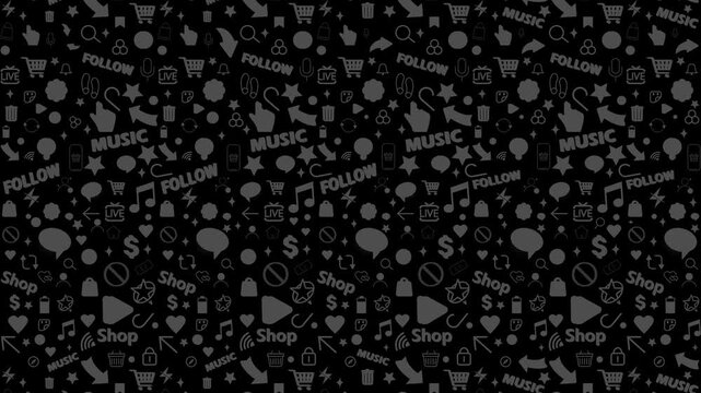 Seamless loop animation footage suitable for design project. Animated abstract background for social media. 