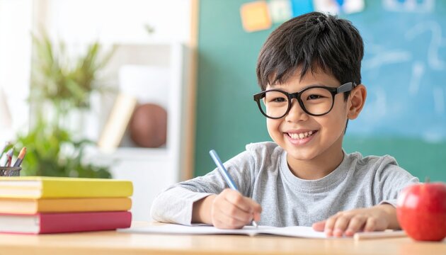 Creative learning and fun educational concept