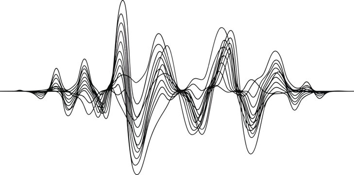 Overlapping black waveforms display varied amplitude oscillation patterns on a white background