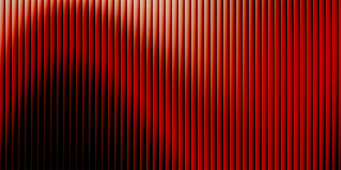 Abstract vertical ribbed background showcases a striking visual progression where deep impenetrable black on the far left gradually illuminates across numerous parallel fins or slats transforming int © Rafi