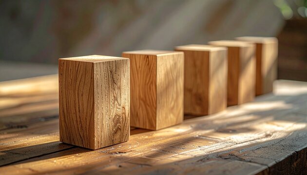 Wooden barrels stacked on rustic wooden floor background.
