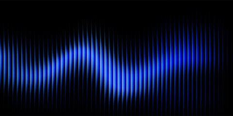 A striking abstract image featuring a blue light pattern against a black backdrop, ideal for conveying a sense of modernity, technology, and futuristic innovation. © Rafi