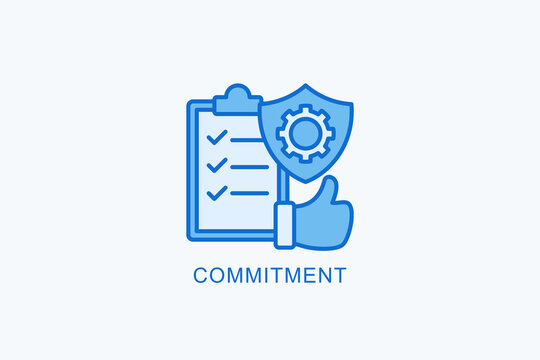 Commitment Icon Or Logo Isolated Vector Illustration