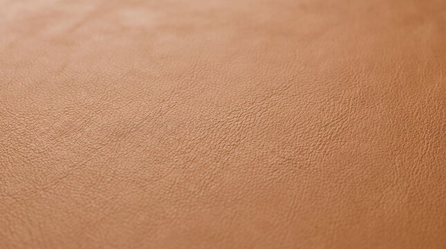 Natural tan leather texture surface background featuring fine grain details and soft warm lighting for elegant interior design