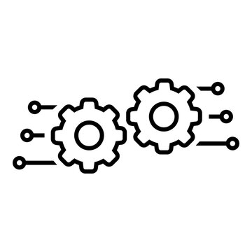 API icon vector. Application programming interface illustration sign. Software integration symbol. Developer connection logo or mark.