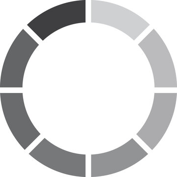 Loading Spinner Icon with Circular Progress Indicators, Buffer Animation and Waiting Symbol Vector