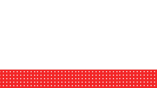 Simple White Background with Red Polka Dot Pattern Bottom Border Design