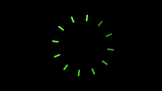 Abstract dot loading icon animation. Loading - circle digital loading animation.