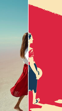 Premium Overlays Pop Art 4 VERTICAL &ndash; Comic Book Effects, Colorful Pop Art Overlays and Retro Graphic Style for Video Editing and Motion Graphics