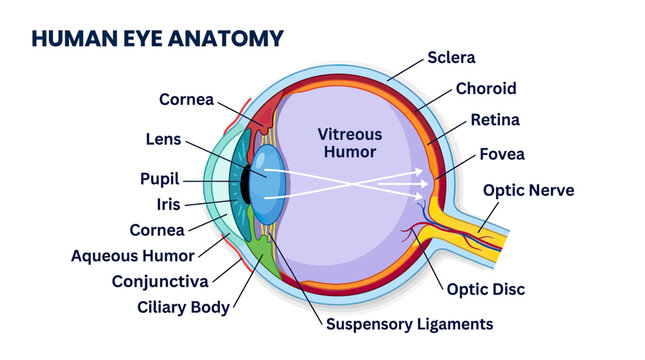 Human Eye Anatomy Diagram: Detailed Structure and Parts