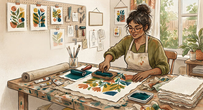 Handcrafted Printmaking Workshop