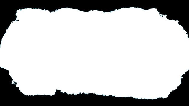Black ink cloud spreading on white background abstract smoke effect dark bloom transition overlay video. fire smoke smooth animated.