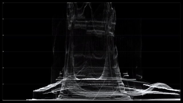 Digital data waveform analyzing sound frequency spectrum