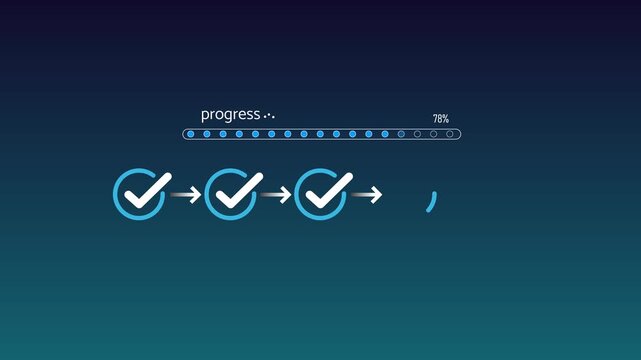 progress tracking workflow checklist with task completion steps and digital interface using stylus on business dashboard for productivity improvement time management . on transparent background.