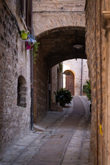 Obraz premium A view of Spello, Umbria, Italy