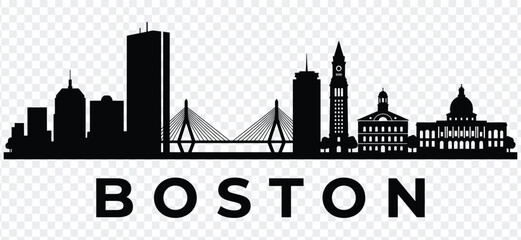 Boston skyline silhouette © MDShakiburRahman