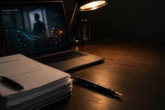Compliance Documents and AI Risk Dashboard on Walnut Desk