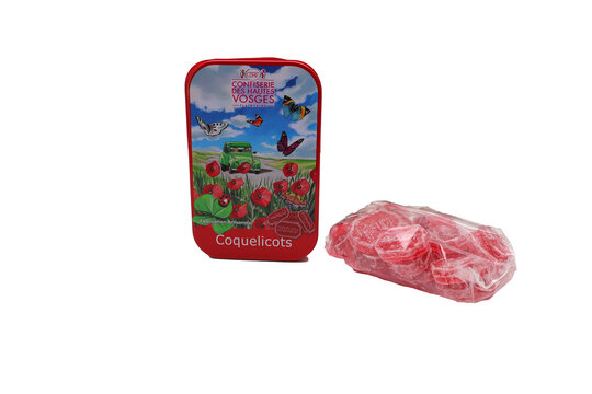 bonbons au coquelicot de la confiserie Vosgienne