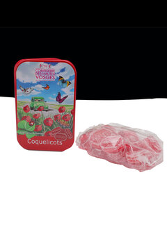 Boite de confiserie des Vosges au coquelicots