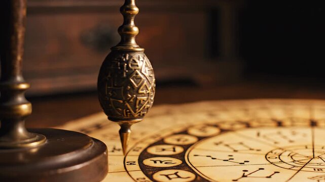 Pendulum Over Astrological Chart