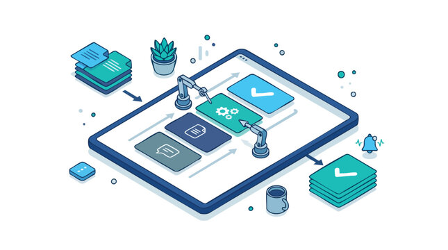 Isometric Workflow Checklist Automation
